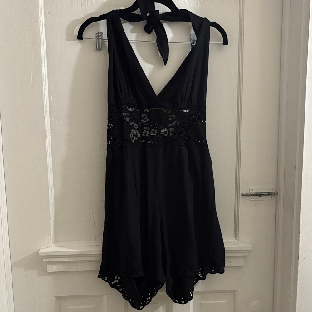 Handmade Balinese Lace Halter Jumpsuit